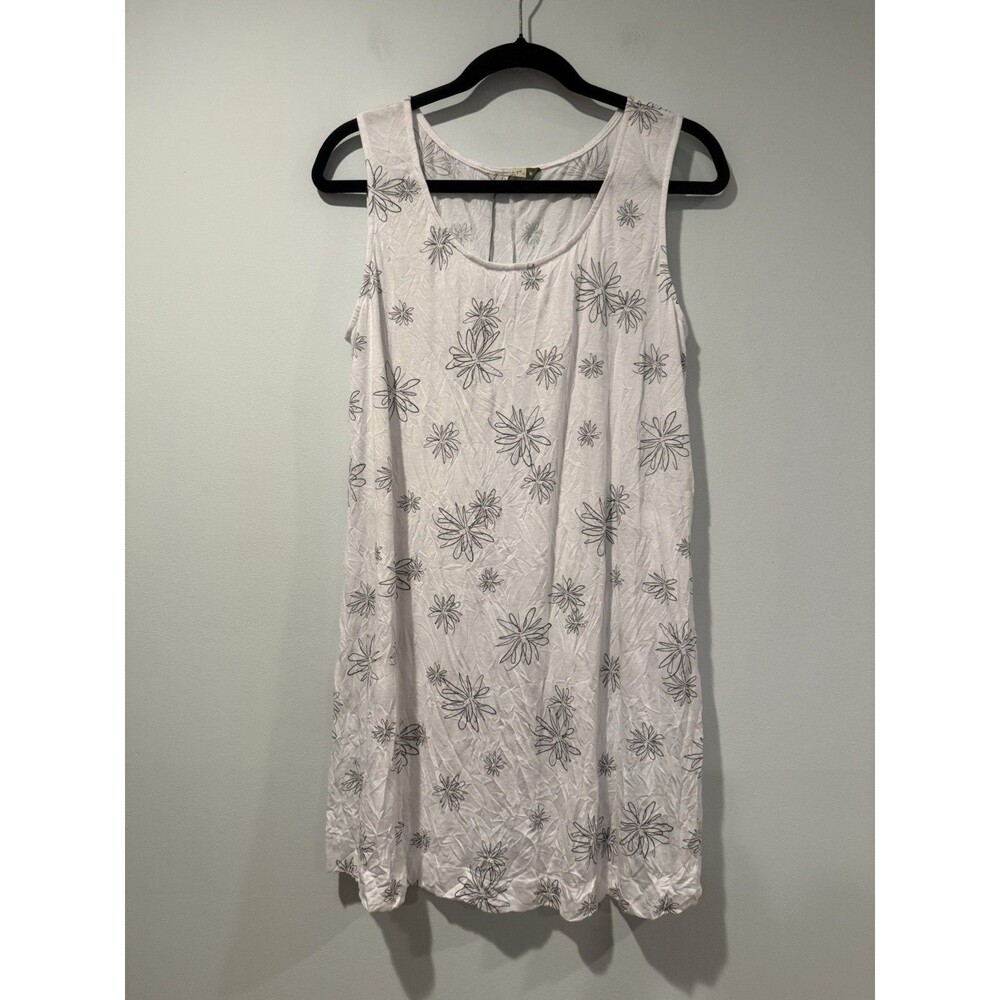 NEW Chalet Et Ceci Bamboo Dress Med. Floral Lightweight Stretch Travel Vacation